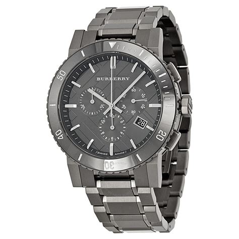 burberry chronograph watch gunmetal|burberry watch clearance.